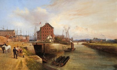 Gloucester Kade en Docks, 1878 door Edward Smith